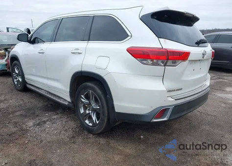 2017 Toyota Highlander Limited Platinum from USA, damaged, VIN 5TDDZRFH6HS465772